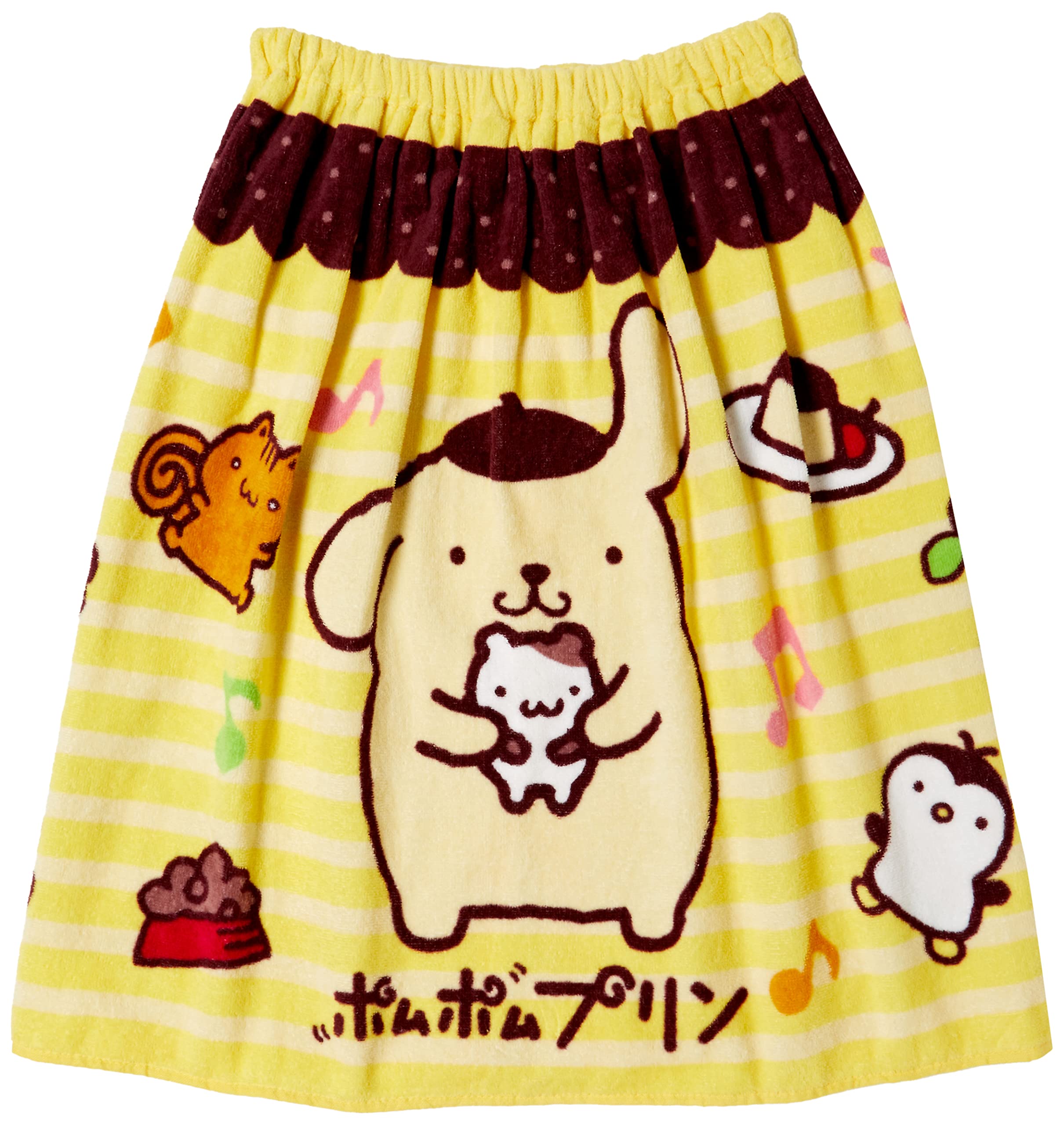 Amazon｜丸眞 サンリオ ポムポムプリン 60cm丈 巻きタオル ハッピー